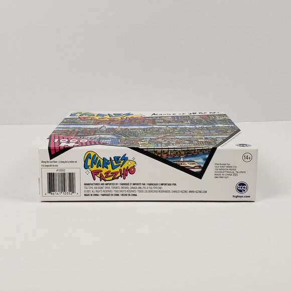 Puzzle 1000 pc Along The East River Charles Fazzino 27x19 TCG Toys 3D Pop Art - Picture 11 of 14